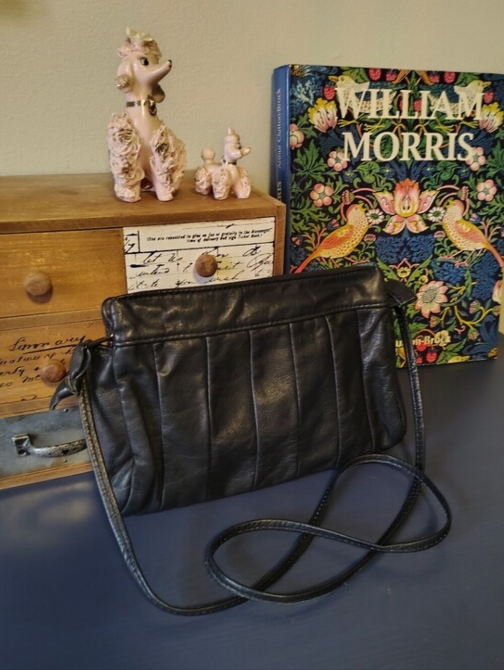 Vintage Lite Leathers 80's Canadian Black Purse